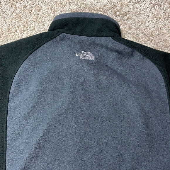 EUC Men’s The North Face Black/Gray Full Zip Two Tone Fleece Jacket Size XXL - Picture 7 of 10